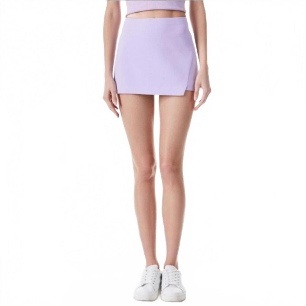 Lilac A-Line Mini Skirt - Women's Fashion